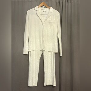 Nicole Miller White Textured Ladies Pajama Set - Size Small - NWT